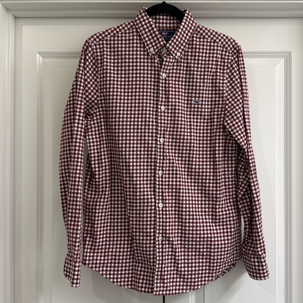 Vineyard Vines Slim Fit Flanel Whale Shirt Button Down